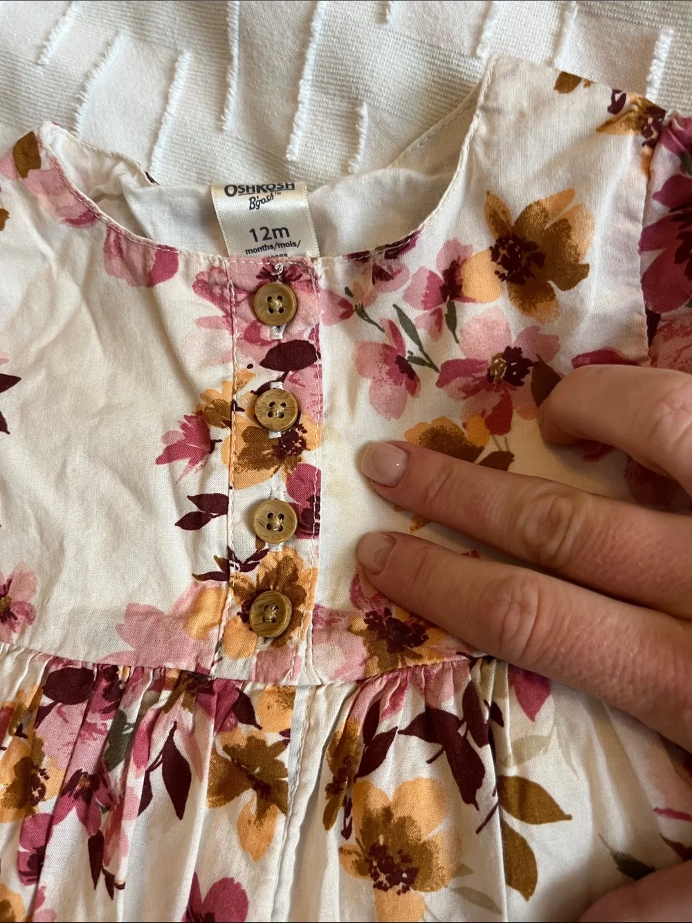 Girls' 3-Pack Dress Set - Floral, Denim & Plum - Size 12m